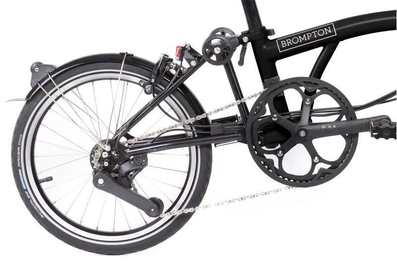Brompton H4L C-Line 2024 Electric Folding Bike - Extended.Post - Black-2